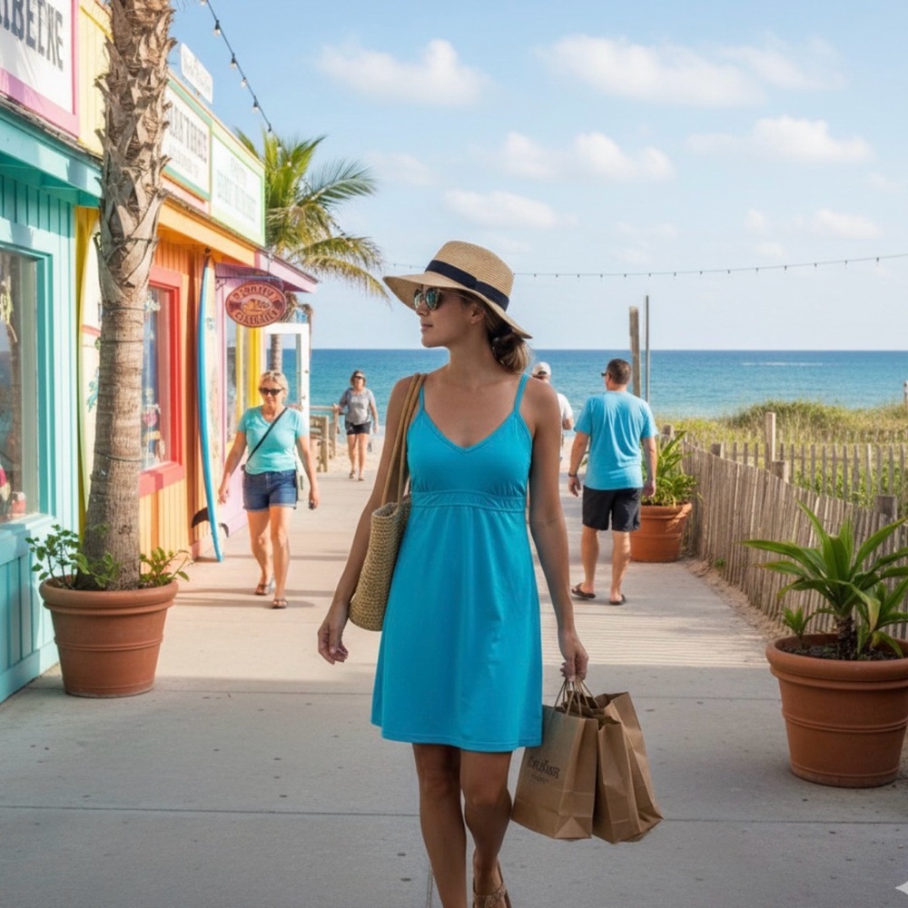 Athleta Shore-break Swim Dress Size M - Picture 9 of 16